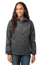Eddie Bauer Women's Packable Wind Jacket. EB501 Grey Steel