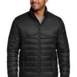 Eddie Bauer Quilted Jacket EB510 Deep Black