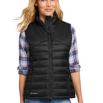 Eddie Bauer Women's Quilted Vest EB513 Deep Black