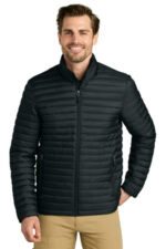 Eddie Bauer Packable Quilted Full-Zip EB514 Black