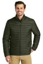 Eddie Bauer Packable Quilted Full-Zip EB514 Olive Green