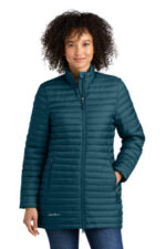 Eddie Bauer Women's Packable Quilted Full-Zip EB515 Adriatic Blue