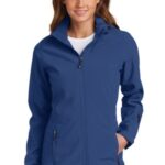 Eddie Bauer Women's Hooded Soft Shell Parka. EB537 Admiral Blue