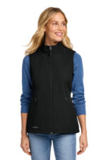 Eddie Bauer Women's Stretch Soft Shell Vest EB547 Deep Black