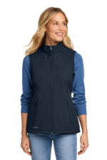 Eddie Bauer Women's Stretch Soft Shell Vest EB547 River Blue Navy