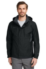 Eddie Bauer Rain Jacket. EB550 Black/ Steel Grey