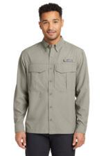 Eddie Bauer - Long Sleeve Performance Fishing Shirt. EB600 Driftwood