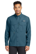Eddie Bauer - Long Sleeve Performance Fishing Shirt. EB600 Gulf Teal
