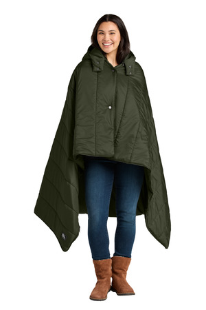 Eddie Bauer Puffy Camp Poncho EB755 Olive Green