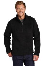 Port Authority Cozy 1/4-Zip Fleece F130 Black