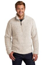 Port Authority Cozy 1/4-Zip Fleece F130 Oatmeal Heather