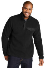 Port Authority Camp Fleece Snap Pullover F140 Deep Black