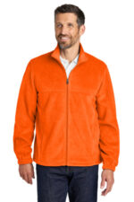 Port Authority Plush Fleece Full-Zip Jacket F190 S. Orange