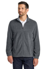 Port Authority Plush Fleece Full-Zip Jacket F190 Storm Grey Heather
