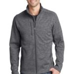 Port Authority Digi Stripe Fleece Jacket. F231 Black