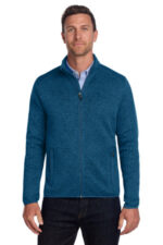 Port Authority Sweater Fleece Jacket. F232 Medium Blue Heather