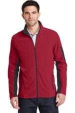 Port Authority Summit Fleece Full-Zip Jacket. F233 Rich Red/ Black