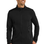 Port Authority Grid Fleece Jacket. F239 Deep Black