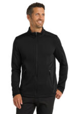 Port Authority Grid Fleece Jacket. F239 Deep Black