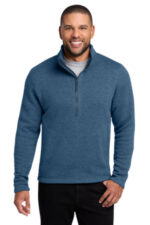 Port Authority Arc Sweater Fleece 1/4-Zip F426 Insignia Blue Heather