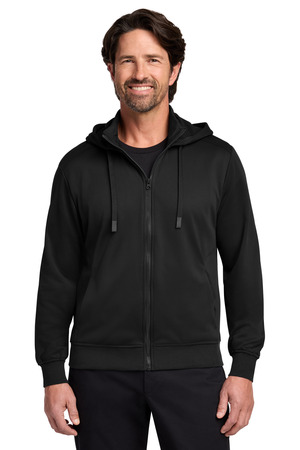Port Authority Smooth Fleece Hooded Jacket F814 Deep Black