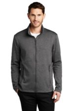 Port Authority Collective Striated Fleece Jacket. F905 Sterling Grey Heather