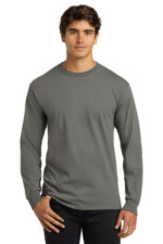 Gildan - Ultra Cotton 100% US Cotton Long Sleeve T-Shirt. G2400 Charcoal
