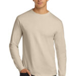 Gildan - Ultra Cotton 100% US Cotton Long Sleeve T-Shirt. G2400 Natural