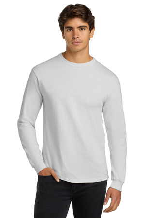 Gildan - Ultra Cotton 100% US Cotton Long Sleeve T-Shirt. G2400 White