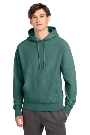 Champion Reverse Weave Garment-Dyed Hooded Sweatshirt. GDS101 Cactus