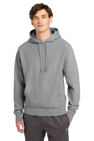 Champion Reverse Weave Garment-Dyed Hooded Sweatshirt. GDS101 Concrete