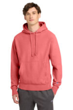 Champion Reverse Weave Garment-Dyed Hooded Sweatshirt. GDS101 Coral Craze