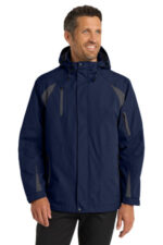 Port Authority All-Season II Jacket. J304 True Navy/ Iron Grey