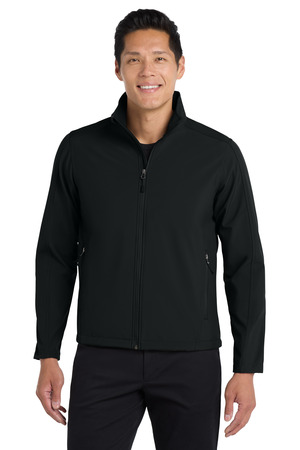 Port Authority Tall Core Soft Shell Jacket. TLJ317 Black