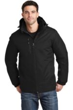 Port Authority Vortex Waterproof 3-in-1 Jacket. J332 Black/ Black
