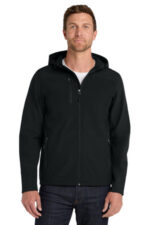 Port Authority Hooded Core Soft Shell Jacket. J335 Black