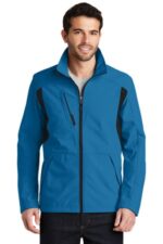 Port Authority Back-Block Soft Shell Jacket. J336 Imperial Blue/ Black
