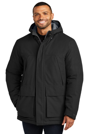 Port Authority Latitude Waterproof Heavyweight Parka J363 Deep Black