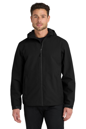 Port Authority Tech Rain Jacket J406 Deep Black