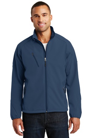 Port Authority Textured Soft Shell Jacket. J705 Insignia Blue
