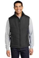Port Authority Puffy Vest. J709 Black/ Black