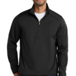 Port Authority Active 1/2-Zip Soft Shell Jacket. J716 Deep Black