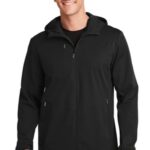 Port Authority Active Hooded Soft Shell Jacket. J719 Deep Black