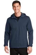 Port Authority Active Hooded Soft Shell Jacket. J719 Dress Blue Navy
