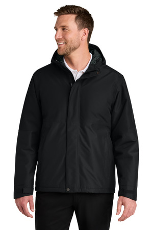 Port Authority Insulated Heavy Ripstop Jacket J721 Deep Black