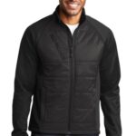 Port Authority Hybrid Soft Shell Jacket. J787 Deep Black