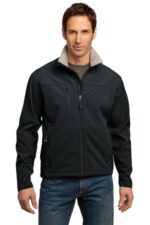 Port Authority Tall Glacier Soft Shell Jacket. TLJ790 Black/ Chrome
