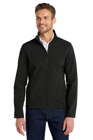 J901 - Deep Black Port Authority Collective Soft Shell Jacket. J901 Deep Black