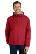 Port Authority Team Jacket. JP56 Red/ Light Oxford