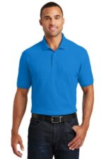 Port Authority Core Classic Pique Pocket Polo. K100P Coastal Blue